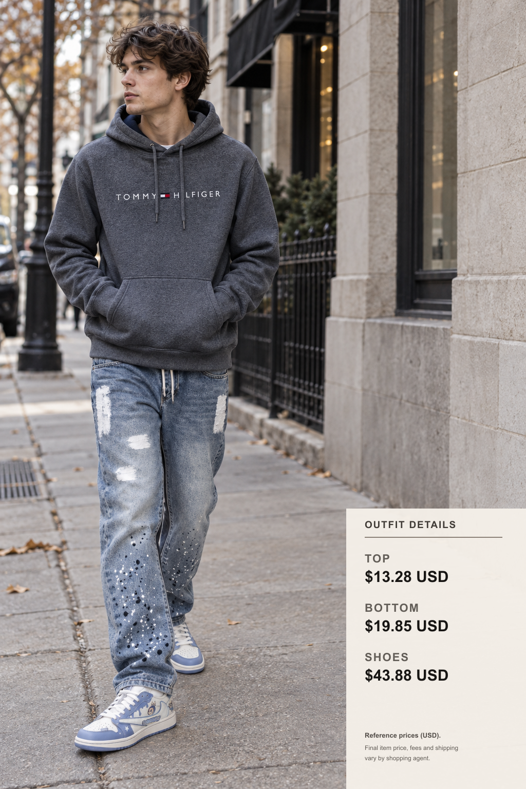 Tommy Hilfiger Knitwear with Jeans outfit 1 full-body street style for pandabuy