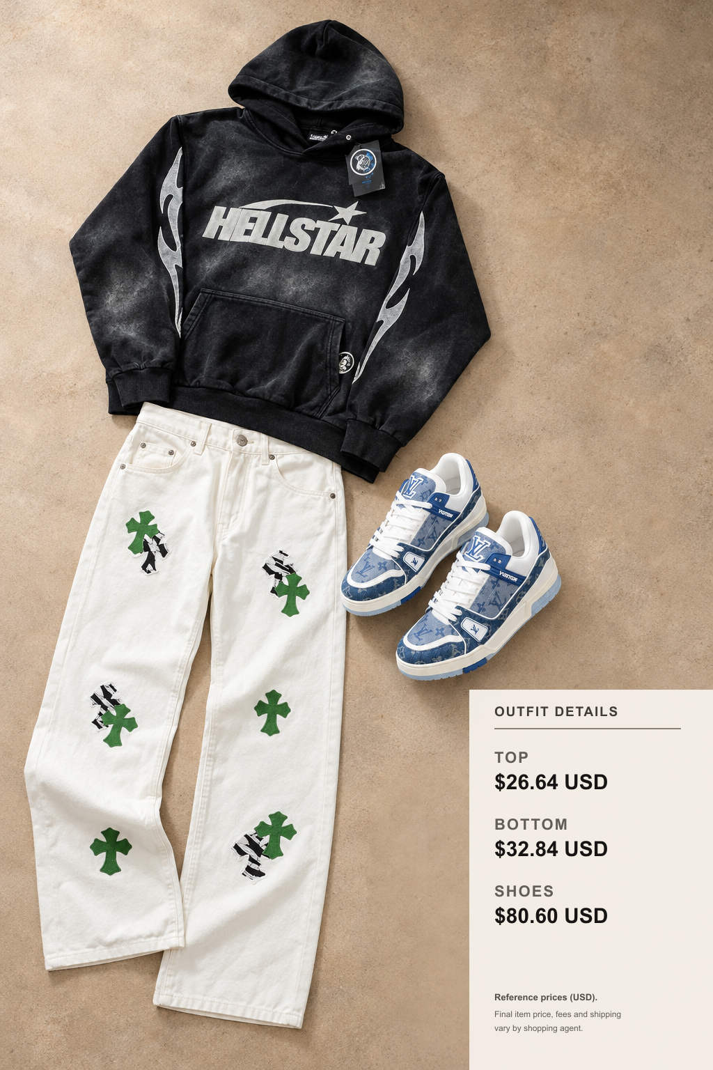 Styling Hellstar Fall/Winter Hoodie with Straight Pants