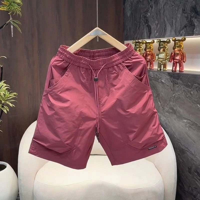 Foreign Trade Red Shorts in Everyday Casual Style Review: A $4.93 Drawstring Short for Maintenance Days