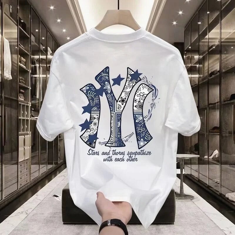 MLB Blue Printed Streetwear T-Shirt—Special Offer Review: The Fish-Room Shirt Test — Dry Time, Splash Colour Shift and Shed Fibres on a $3.73 Polyester Tee